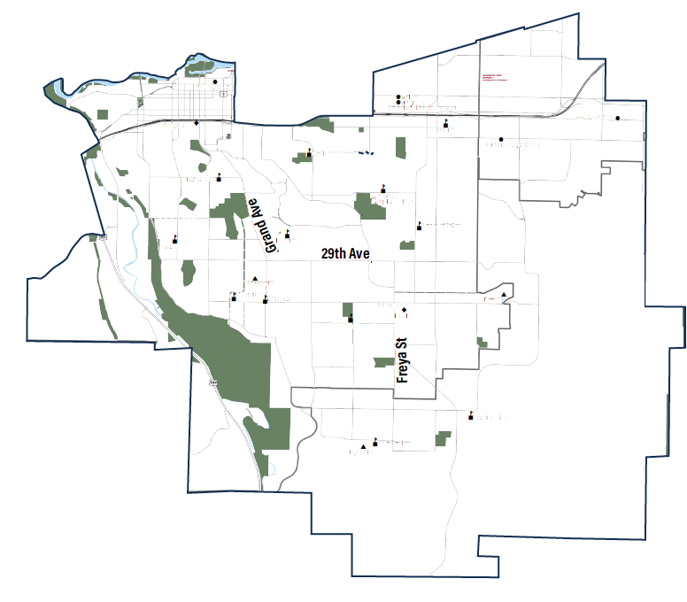 South Feeder Pattern Map