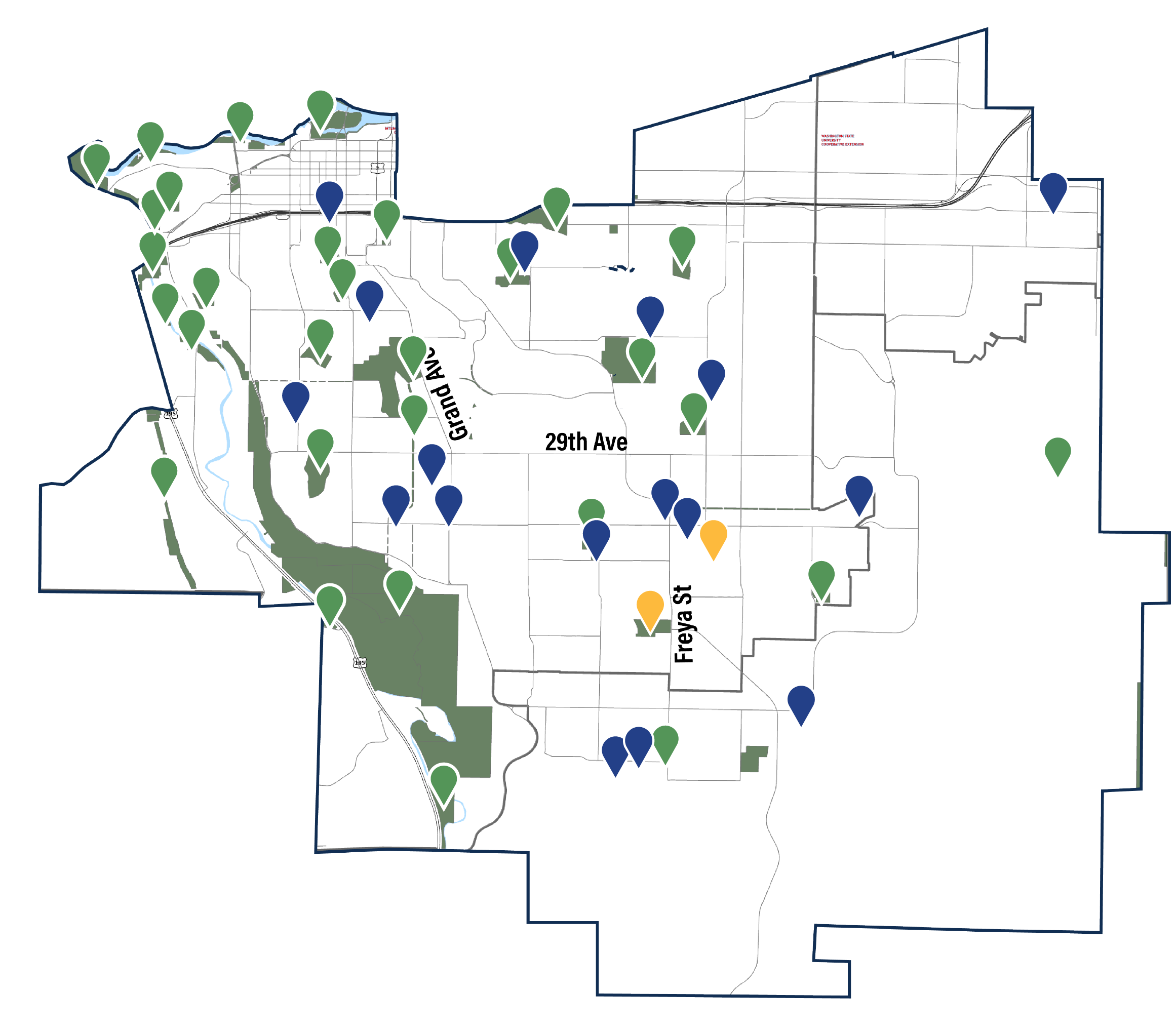 South Feeder Pattern Map